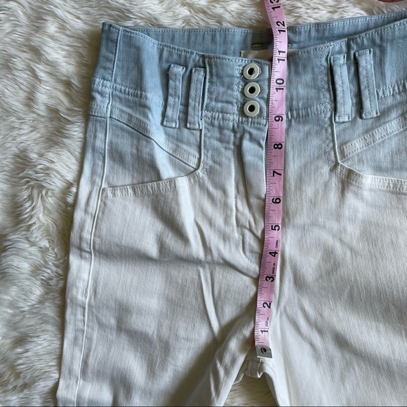 Anthropologie Pilcro and the Letterpress Jeans Ultra High-Rise Dip-Dyed 26 NWT - Picture 15 of 16